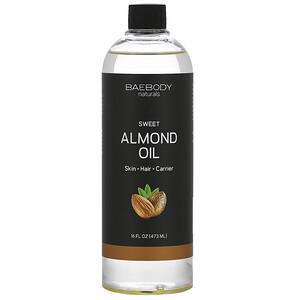 Baebody, Sweet Almond Oil, 16 fl oz (473 ml) - HealthCentralUSA