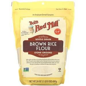 Bob's Red Mill, Brown Rice Flour, Whole Grain, 24 oz (680 g) - HealthCentralUSA