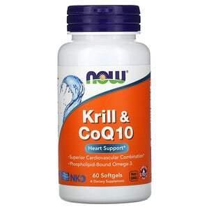 Now Foods, Krill & CoQ10, 60 Softgels - Supply Center USA