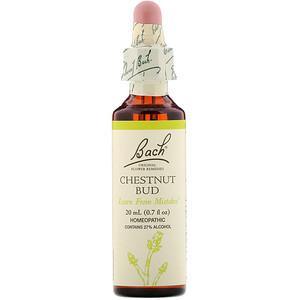 Bach, Original Flower Remedies, Chestnut Bud, 0.7 fl oz (20 ml) - HealthCentralUSA