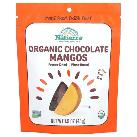 Natierra, Organic Freeze-Dried Chocolate Mango, 1.5 oz (43 g) - Supply Center USA