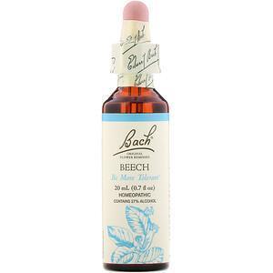 Bach, Original Flower Remedies, Beech, 0.7 fl oz (20 ml) - Supply Center USA