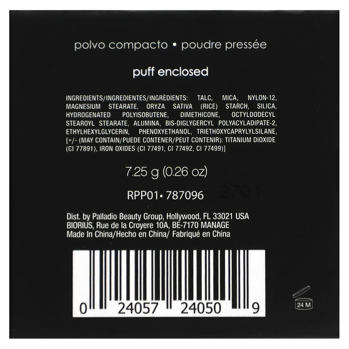 Palladio, Pressed Rice Powder, Translucent RPP01, 0.26 oz (7.25 g) - Supply Center USA