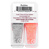 SuncoatGirl, Buddies Nail Polish Duo Set, Silver and Coral Glitter, 2 Piece Set - Supply Center USA