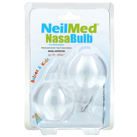 NeilMed, Babies & Kids, NasaBulb, Nasal Aspirator, 2 Aspirators, 1.69 oz (50 ml) Each - Supply Center USA