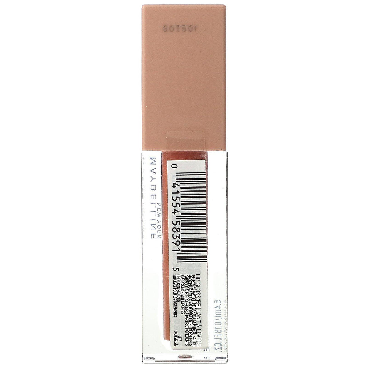 Maybelline, Lifter Gloss With Hyaluronic Acid, 007 Amber, 0.18 fl oz (5.4 ml) - Supply Center USA