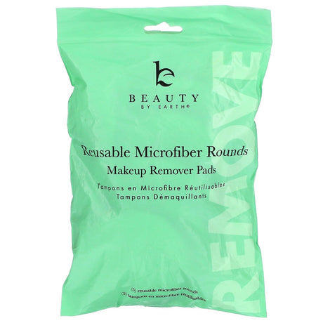 Beauty By Earth, Reusable Microfiber Rounds, 5 Pads - Supply Center USA