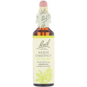 Bach, Original Flower Remedies, White Chestnut, 0.7 fl oz (20 ml) - HealthCentralUSA