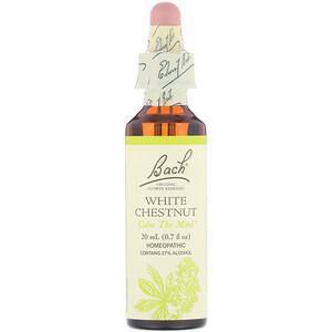 Bach, Original Flower Remedies, White Chestnut, 0.7 fl oz (20 ml) - Supply Center USA