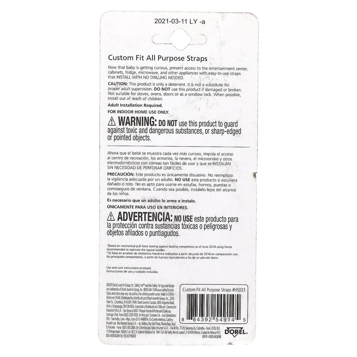 Safety 1st, Custom Fit All Purpose Straps, 2 Pack - Supply Center USA