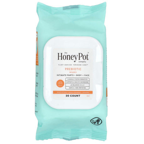 The Honey Pot Company, Prebiotic Wipes, 30 Count - Supply Center USA