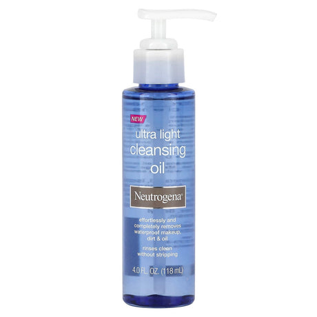 Neutrogena, Ultra Light Cleansing Oil, 4 fl oz (118 ml) - Supply Center USA