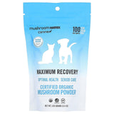 Mushroom Matrix Canine, Maximum Recovery, Certified Organic Mushroom Powder, For 25 lb Pet, For Dogs and Cats, 3.5 oz (100 g) - Supply Center USA