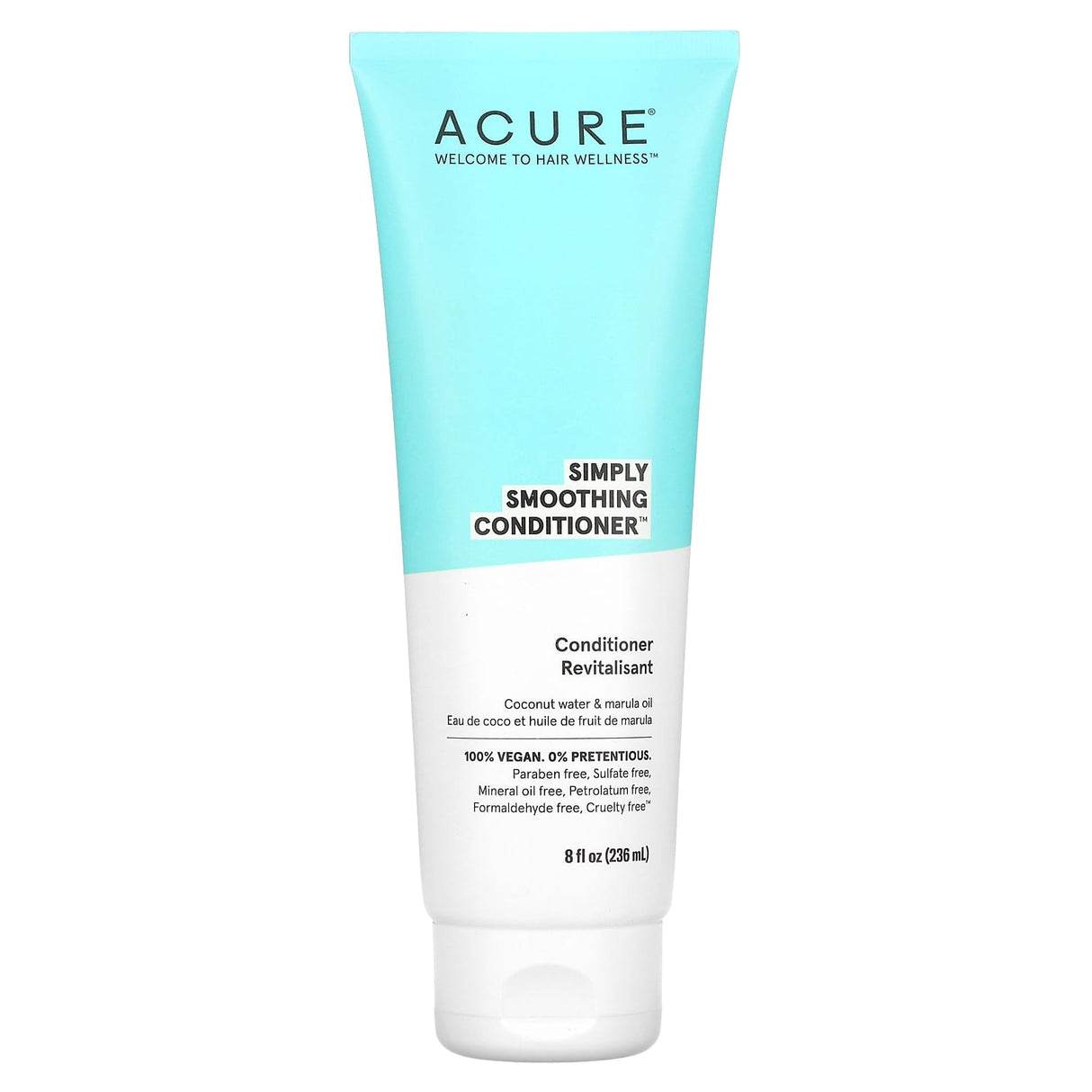 Acure, Simply Smoothing Conditioner, Coconut & Marula Oil, 8 fl oz (236.5 ml)