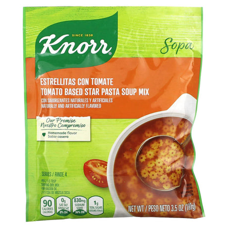 Knorr, Tomato Based Star Pasta Soup Mix, 3.5 oz (100 g) - Supply Center USA