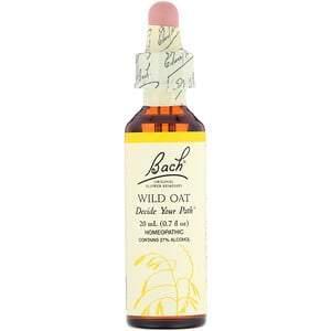 Bach, Original Flower Remedies, Wild Oat, 0.7 fl oz (20 ml) - HealthCentralUSA