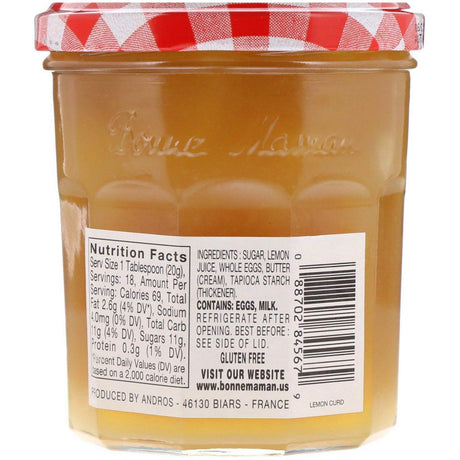 Bonne Maman, Lemon Curd, 12.7 oz (360 g) - Supply Center USA