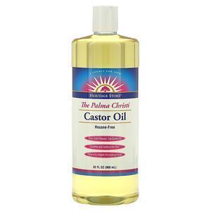 Heritage Store, The Palma Christi, Castor Oil, 32 fl oz (960 ml) - Supply Center USA