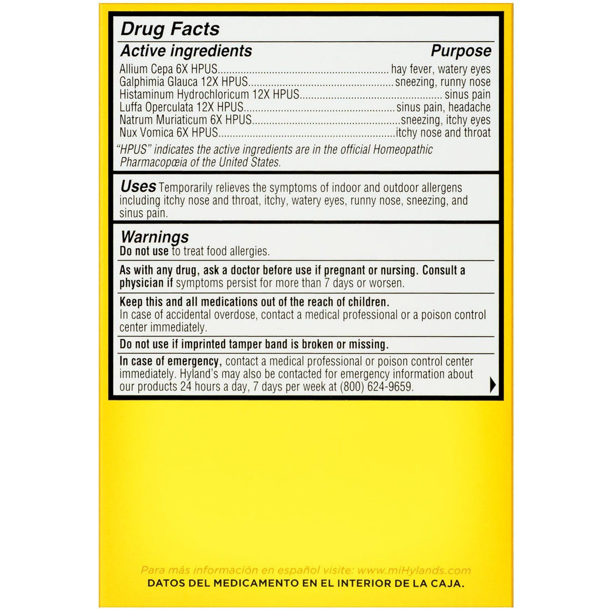 Hyland's, 4 Kids, Allergy Relief, Ages 2-12, 125 Quick-Dissolving Tablets - Supply Center USA