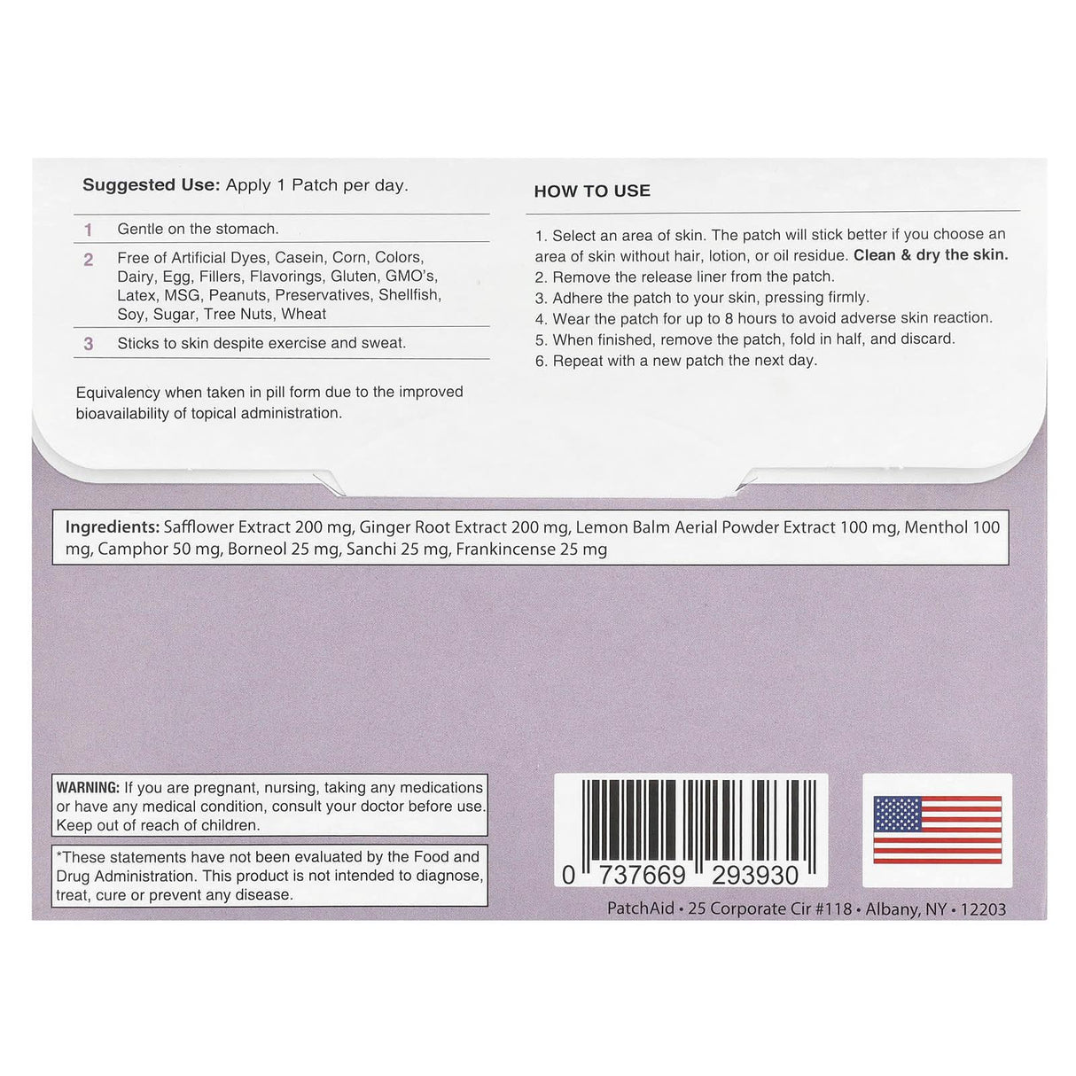 PatchAid, Nausea Relief Patch, 30 Patches - Supply Center USA