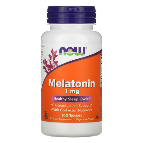 NOW Foods, Melatonin, 1 mg, 100 Tablets - Supply Center USA