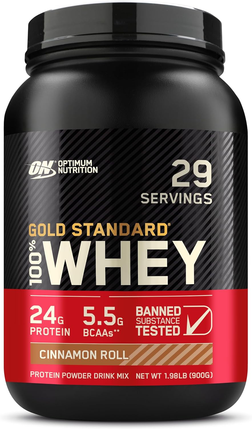 Optimum Nutrition Gold Standard 100% Whey Protein Powder, Double Rich Chocolate, 2 Pound (Packaging May Vary)