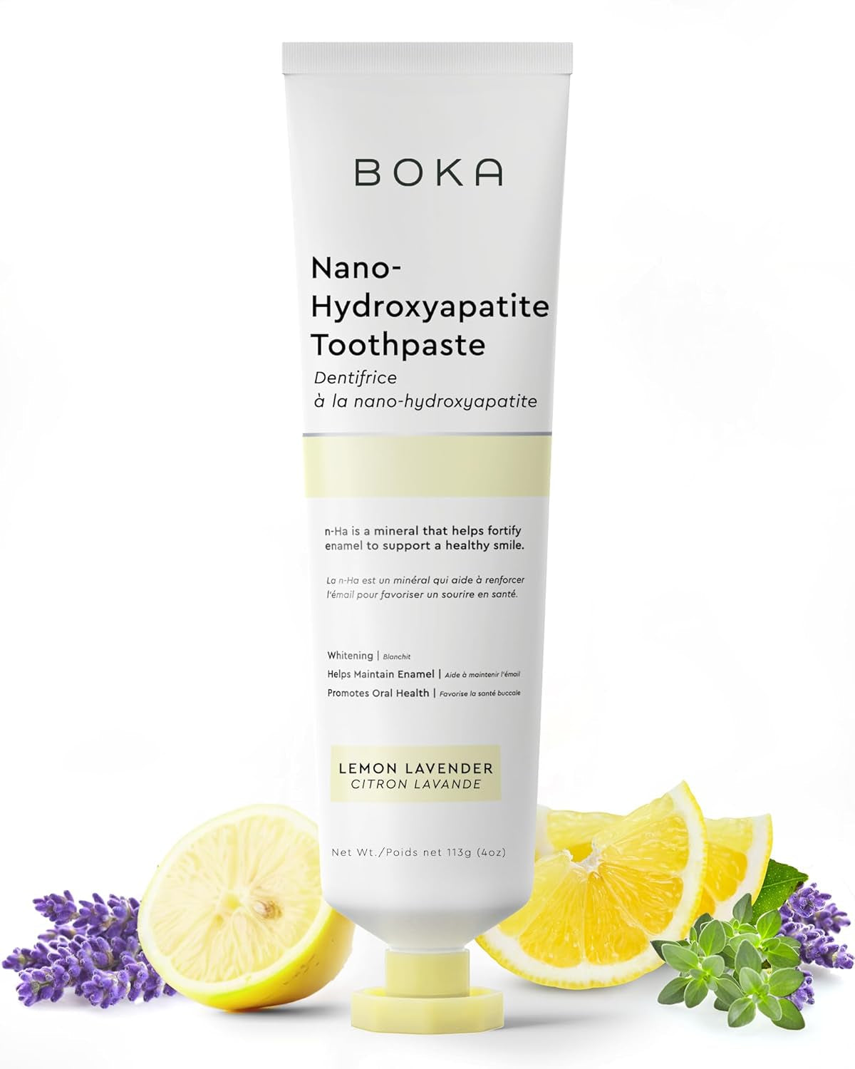 Boka Fluoride Free Toothpaste Nano Hydroxyapatite, Helps Remineralize, Appropriate for Sensitive Teeth, Whitening - for Adult, Kids Oral Care - Ela Mint Flavor, 4 Fl Oz 1Pk US Manufactured
