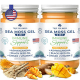 Trueseamoss Wildcrafted Irish Sea Moss Gel –7 Flavors- Nutritious Raw Seamoss Rich in Minerals, Proteins & Vitamins – Antioxidant Health Sea Moss, Vegan Made in USA (MANGO/PINEAPPLE, 1)