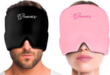 Theraice Migraine Relief Cap, Cooling Gel Hat, Soothing Headache Ice Pack Mask Products, Face Cold Compress Head Wrap for Tension & Stress