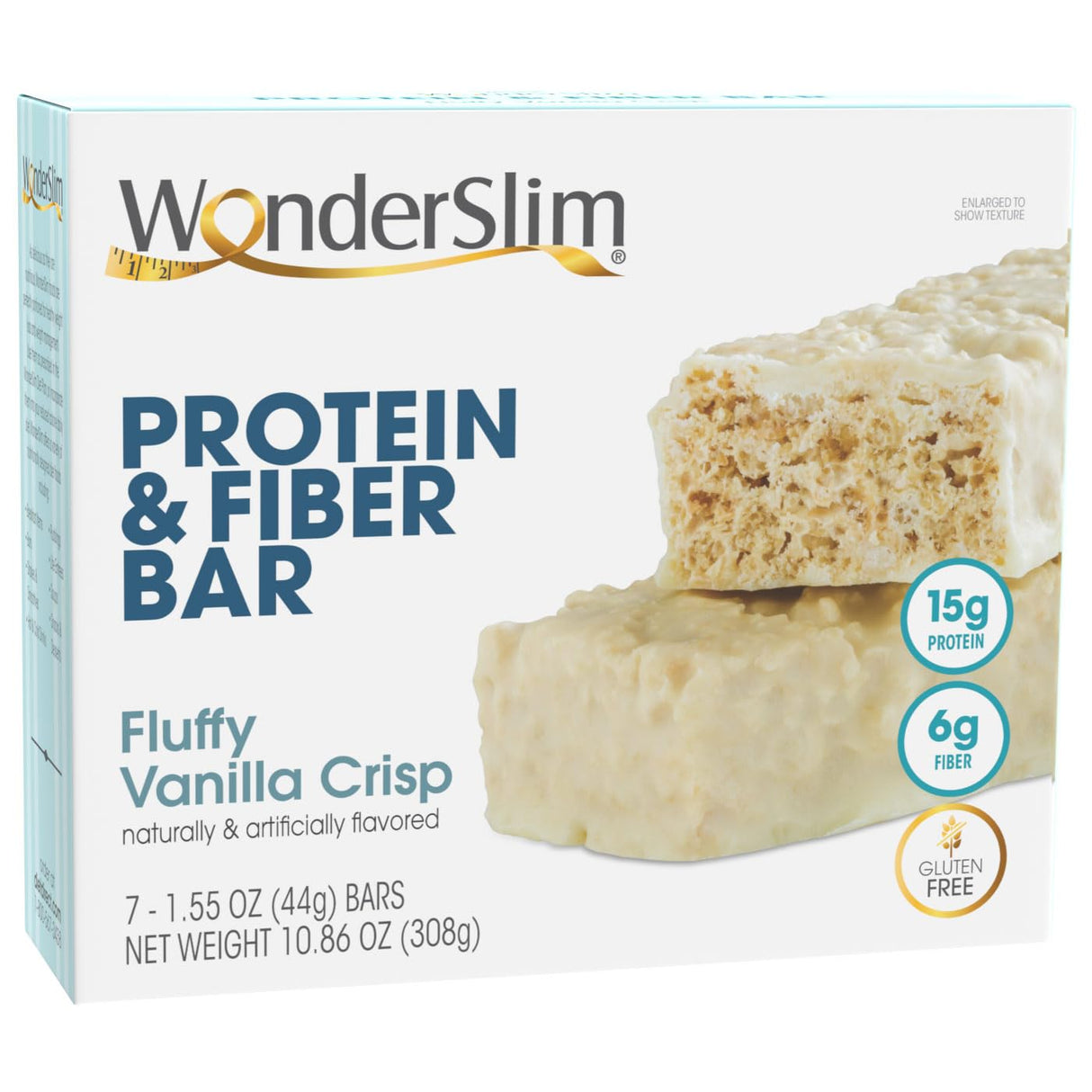 Wonderslim Protein & Fiber Bar, Salted Toffee Pretzel, 15G Protein, 7G Fiber, Gluten Free (7Ct)