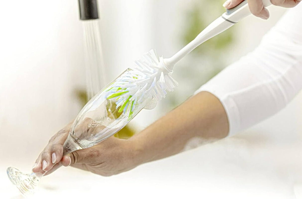 Scotch-Brite Glass and Water Bottle Brush, Long-Lasting Bristles, Safe on Multiple Types of Water Bottles, Baby Bottles, Vases, and More