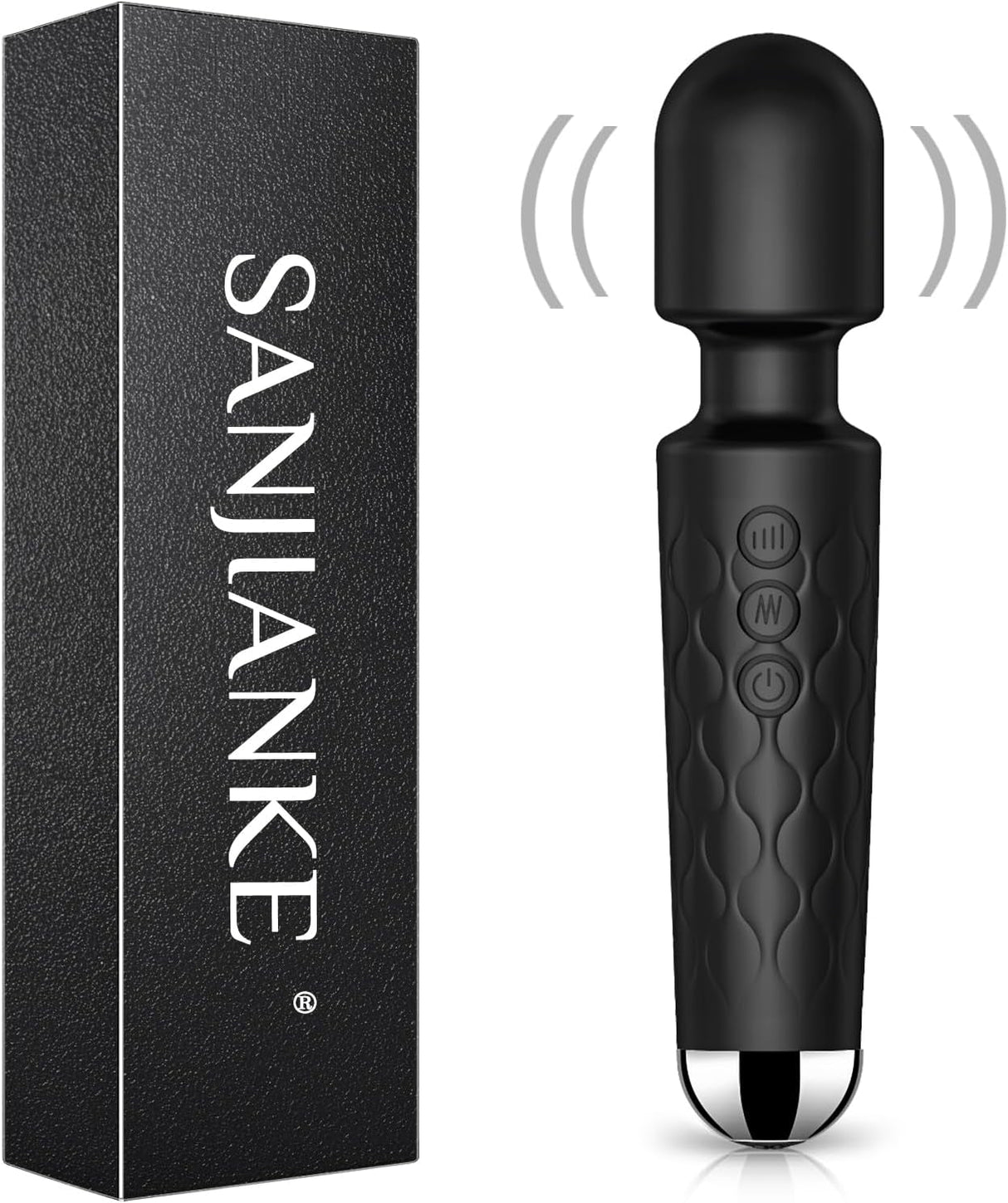 Vibrator Wand,Adult Sex Toy Wand, G Spot Dildo, Clit Vibrator, Sex Vibrators,Clitoris Stimulation,With 8 Speeds & 20 Patterns, Quiet,Fully Waterproof,Vibrating Wand for Her Pleasure (Rose Red)