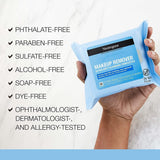 Neutrogena Makeup Remover Wipes, Daily Facial Cleanser Towelettes, Gently Cleanse and Remove Oil & Makeup, Alcohol-Free Makeup Wipes, 2 X 25 Ct. - Supply Center USA