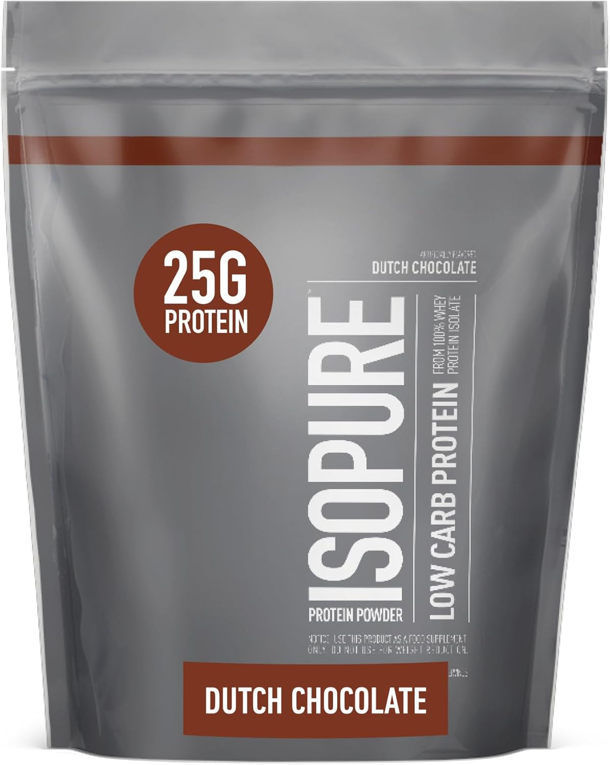 Isopure Creamy Vanilla Whey Isolate Protein Powder with Vitamin C & Zinc for Immune Support, 25G Protein, Zero Carb & Keto Friendly, 15 Servings, 1 Pound (Packaging May Vary)