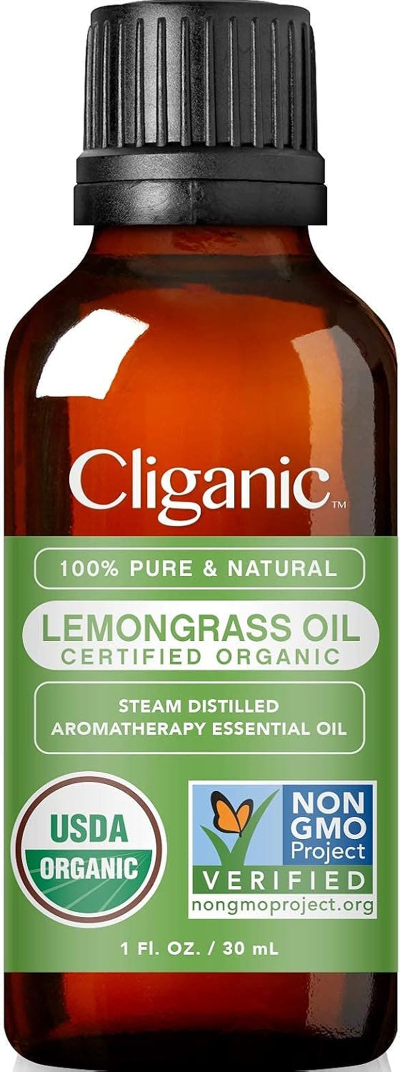 Cliganic Organic Essential Oils Set (Top 5) - 100% Pure Natural - Aromatherapy, Candle Making - Peppermint, Lavender, Eucalyptus, Lemongrass & Orange (Packaging May Vary)