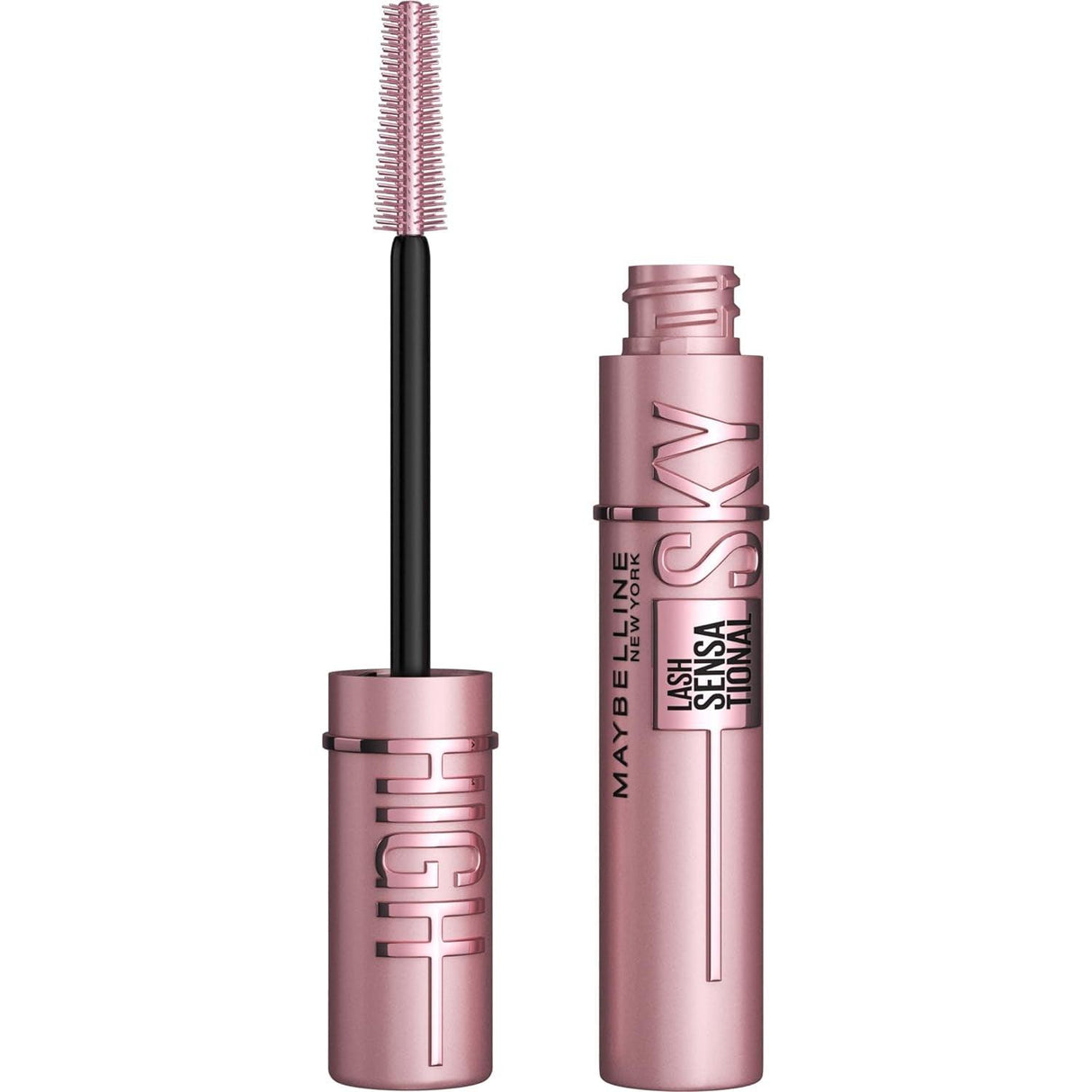 Maybelline Lash Sensational Sky High Washable Mascara Makeup, Volumizing, Lengthening, Defining, Curling, Multiplying, Buildable Formula, Blackest Black, 1 Count - Supply Center USA