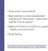 Nature’S Way Sambucus Elderberry Immune Gummies, Daily Immune Support for Kids and Adults*, with Vitamin C, Vitamin D3, Zinc, Gluten Free, Vegetarian, 60 Gummies (Packaging May Vary)
