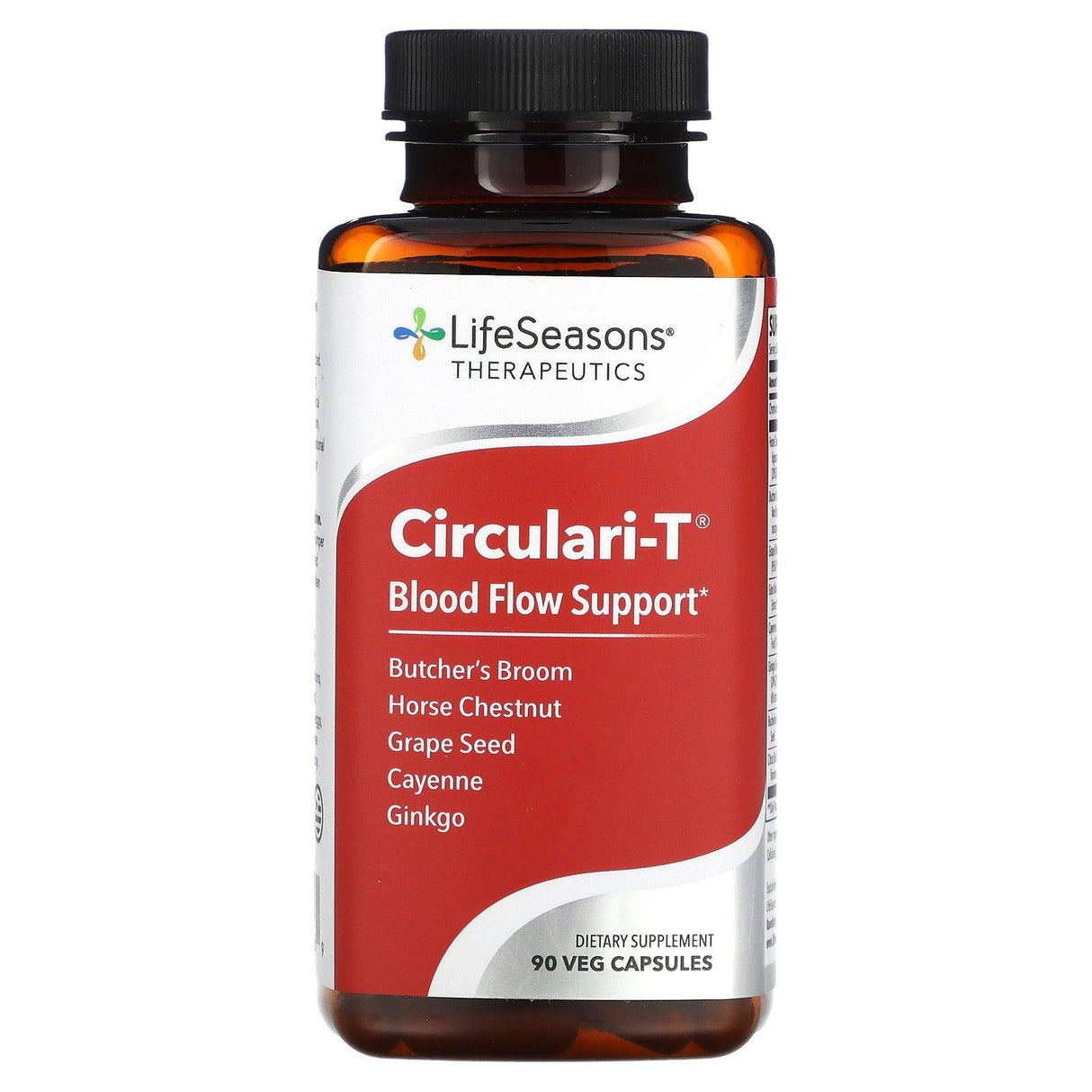 LifeSeasons, Circulari-T, Blood Flow Support, 90 Veg Capsules - Supply Center USA