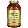 Solgar, Calcium Citrate with Vitamin D3, 240 Tablets - Supply Center USA