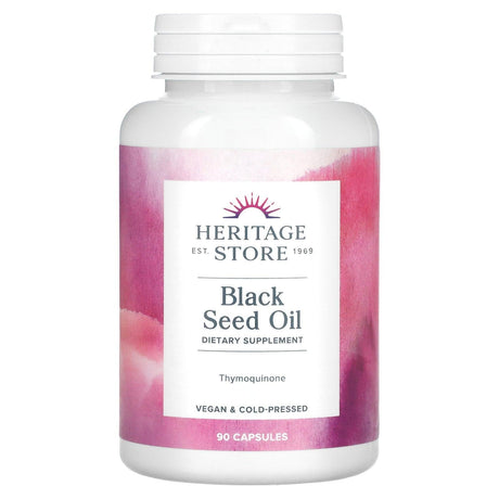 Heritage Store, Black Seed Oil, 90 Capsules - Supply Center USA