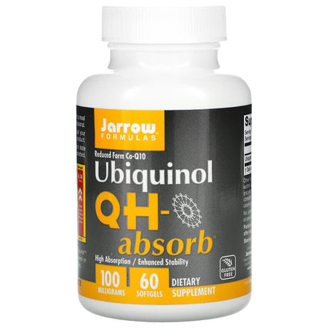 Jarrow Formulas, Ubiquinol, QH-Absorb, 200 mg, 90 Softgels - Supply Center USA