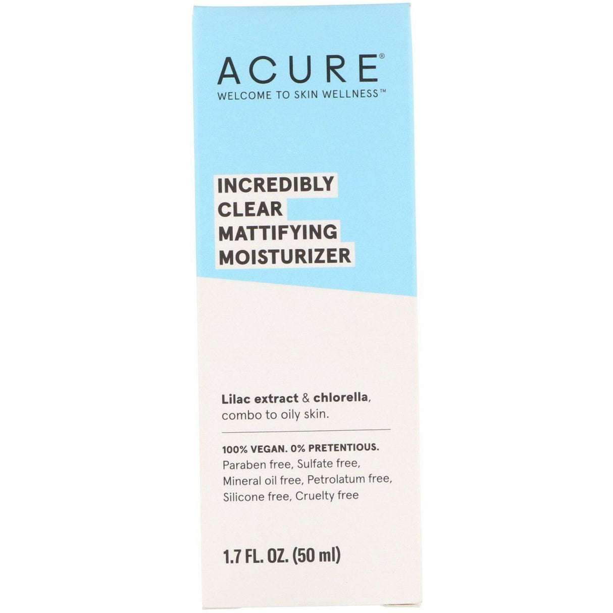 Acure, Incredibly Clear, Mattifying Moisturizer, 1.7 fl oz (50 ml) - Supply Center USA