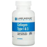 Lake Avenue Nutrition, Hydrolyzed Collagen Type 1 & 3, 1,000 mg, 365 Tablets - Supply Center USA