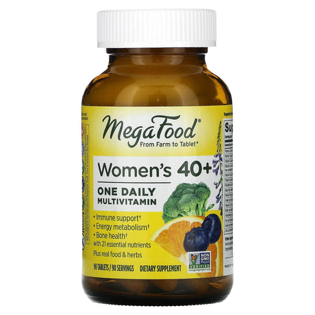 MegaFood, Women's 40+ One Daily, 90 Tablets - Supply Center USA