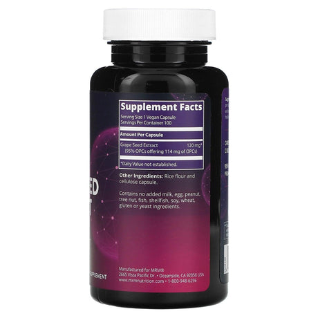 MRM Nutrition, Grape Seed Extract, 100 Vegan Capsules - Supply Center USA