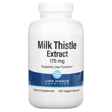 Lake Avenue Nutrition, Milk Thistle Extract, 175 mg, 240 Veggie Capsules - Supply Center USA