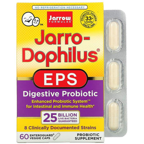 Jarrow Formulas, Jarro-Dophilus EPS, 50 Billion, 30 Enteroguard Veggie Caps - Supply Center USA