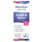 NaturalCare, Children's Cough & Mucus, 4 Months & Up, Natural Berry, 4 fl oz (120 ml) - Supply Center USA