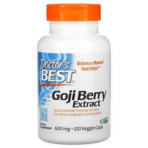 Doctor's Best, Goji Berry Extract, 600 mg, 120 Veggie Caps - Supply Center USA