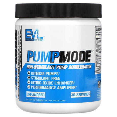 EVLution Nutrition, Pump Mode, Blue Raz, 3 Sticks, 0.3 oz (9.2 g) Each - Supply Center USA